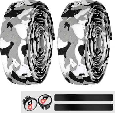 Produktbild von INF EVA Shock Absorption Lenkerband für mehr Komfort Schwarz-Weiss