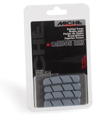 Produktbild von Miche Campagnolo Carbon Felgenbremsbeläge 4 Einheiten Silber Silber One Size