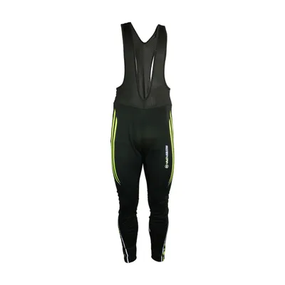 Obrázok produktu pre HAVEN Dlhé cyklistické šortky s náprsenkou - ISOLEERA - Black/Green XL