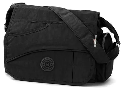 Image de Bag Street Sac à main pour femme Sac en nylon noir 32x13x20 OTJ214S