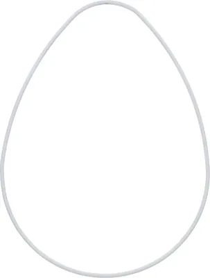 Produktbild von Dekolo Ein Metallei ideal als Klammer oder als Traumfänger-Dekoration Weiß 20cm
