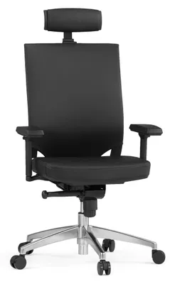 Produktbild von hjh OFFICE Profi Bürostuhl PORTO MAX HIGH Ergonomischer Schreibtischstuhl mit Armlehnen (höhenverstellbar) Leder Schwarz Drehstuhl für Büro, Zuhause