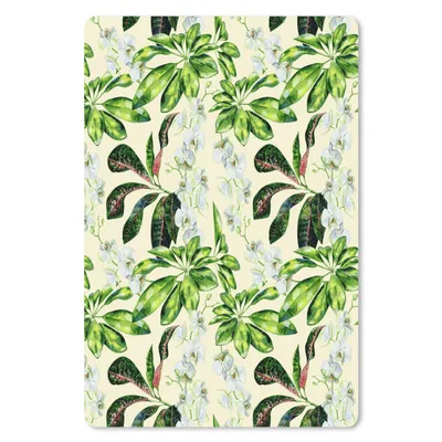 Produktbild von MuchoWow® Mauspad Mousepad Vintage - Blätter - Grün 18x27 cm - Mousepads - Maus Mat - Pad - Mausunterlage