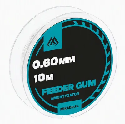 Image de 10 mètres de fil pour feeder, modèle POWER GUM CLEAR. Amortisseur de choc pour montage feeder, diamètre 0,6 mm, environ 4 kg