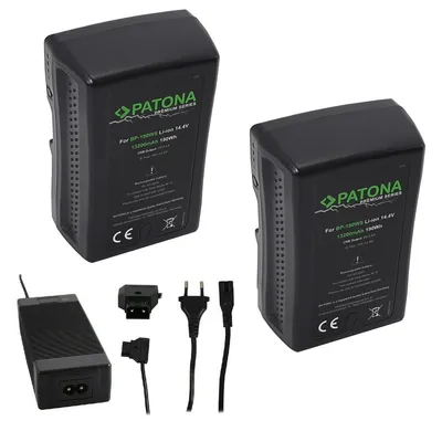 Produktbild von 2x Akku V-Mount 190Wh für Sony BP190WS 13200mAh BP150w DSR 250P 600P 650P 652P + Ladegerät