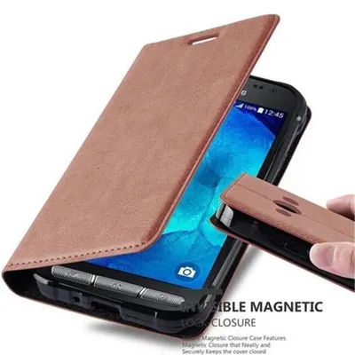 Immagine prodotto di Cadorabo custodia per Samsung Galaxy XCover 3 custodia protettiva in marrone custodia per cellulare cover chiusura magnetica