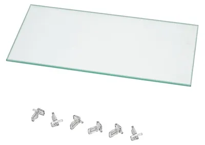 Image de Étagère en verre de remplacement pour armoire haute série 7005, compatible avec le modèle 6025, dimensions : 45 cm. (Référence : 6025-HSW45-04)