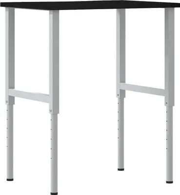 Produktbild von Werkbank Dunkelbraun 80x60x(71,5-98) cm Massivholz Eiche