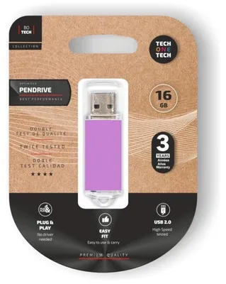 Produktbild von Pendrive 16GB Tech One Tech Basic USB 2.0/ Purpura Claro