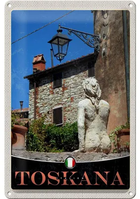 Produktbild von Blechschild Reise 20x30cm Toskana Italien Architektur