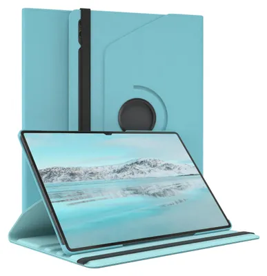 Produktbild von EAZY CASE - Tablet Hülle für Samsung Galaxy Tab S9 Ultra Schutzhülle, Tablet Case 360° drehbar in Blau