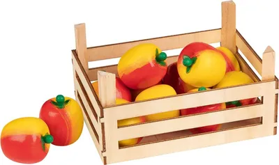Produktbild von Goki Holzkiste mit 10 Äpfeln