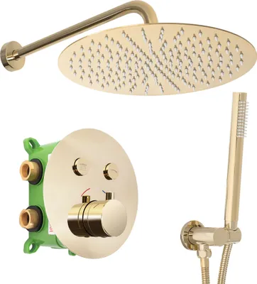 Produktbild von REA Unterputz Duschgarnitur LUNGO-MILER Golden + BOX