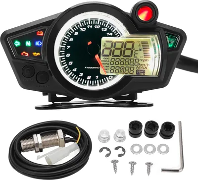 Obrázek produktu pro DC12V tachometr tachometr proti oslnění pozadí měřič pro motocykl ATV UTV 1 2 4 válec