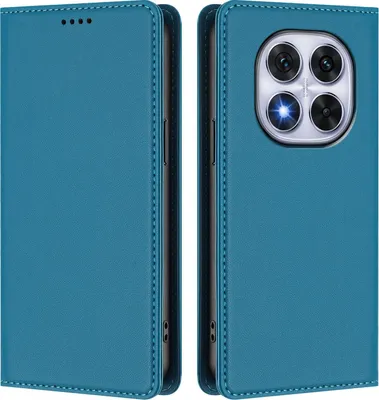 Immagine prodotto di Custodia in pelle per Xiaomi Poco X7/Redmi Note 14 Pro 5G/14 Pro+ 5G, custodia a libro magnetica in Finto cuoio con supporto, blu lago