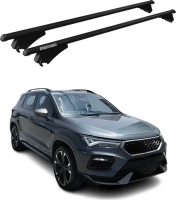 Produktbild von Menabo Dachträger Grundtäger für Cupra Ateca 2018-2025 75kg Alu Schwarz 2 tlg