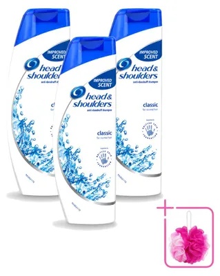 Immagine prodotto di 3 flaconi di shampoo Head & Shoulders Classic Clean - 250 ml - Confezione risparmio - 3 pezzi