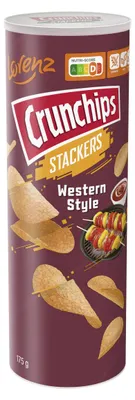 Obrázek produktu pro Lorenz Crunchips Stackers – bramborová pochoutka ve westernovém stylu, balení 175 g