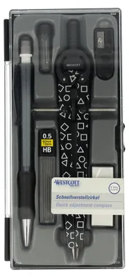 Imagen del producto de WESTCOTT E-711419 00 WESTCOTT Zirkel schwarz, 1 St.