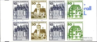 Produktbild von Briefmarken BRD (BR.Deutschland) 1980 Mi MH22ad (kompl.Ausg.) postfrisch Burgen und Schlösser