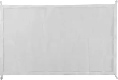 Imagen del producto de Rejilla extraíble para perros, 75 cm, blanca, barrera de seguridad para interiores