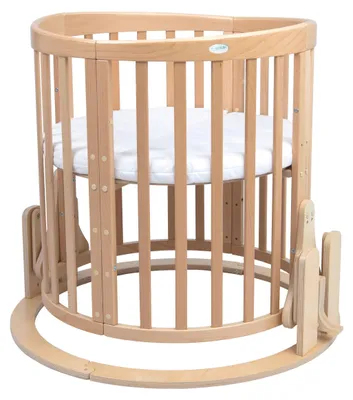 Produktbild von Waldin Schaukelgestell (Wiegefunktion) für 7in1 Babybett, ohne Bett, Farbe:Natur