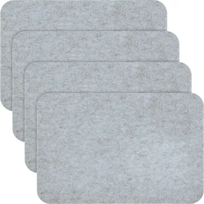 Produktbild von Erwin Müller Tischset Beja" 4er-Pack hellgrau 30x45 cm"
