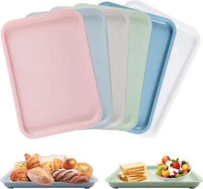 Zdjęcie produktu dla Antypoślizgowe podkładki pod talerze wykonane z tworzywa sztucznego, idealne do kuchni, restauracji i kawiarni - zestaw 6 sztuk, wymiary 25 x 17,8 cm, dostępne w 6 kolorach