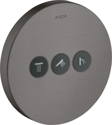 Produktbild von Ventil AXOR SHOWERSELECT ROUND UP f 3 Verbraucher brushed black chrome brushed black chrome