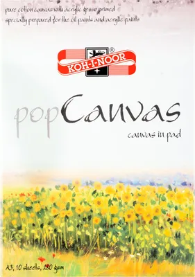 Image de KOH-I-NOOR Pop Canvas Sketchbook 10 A3 280 g