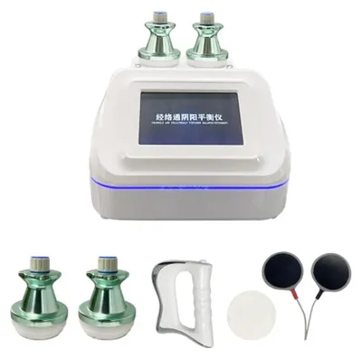 Image de Appareil de drainage lymphatique 3-en-1 - Appareil de massage corporel électrique - EMS à micro-courant - Fonction chauffante - Soulagement de la douleur - Prise UE 220–240 V