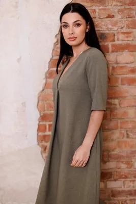 Produktbild von BeWear Durchbrochenes Damenkleid Salelis B280 olive M