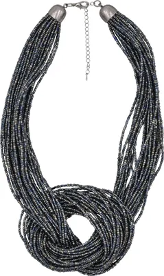 Produktbild von Steuer Modeschmuck Collierkette Metall 65 schwarz Glasstein 445050035