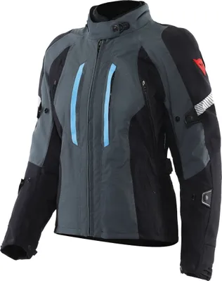 Zdjęcie produktu dla Dainese Mangen Absoluteshell Pro wodoodporna damska tekstylna kurtka motocyklowa, szary/czarny/niebieski, 42