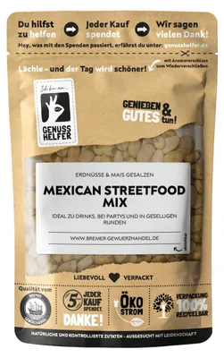 Produktbild von Mexican Streetfood Mix mit Erdnüssen & Maiscrunch, 120g