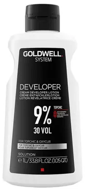 Productafbeelding van Goldwell System Cream Developer Lotion 9% 30 Vol. Ontwikkelingsmelk voor alle haartypes, 1000 ml