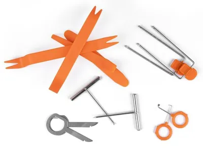 Produktbild von AMiO Zierleistenkeile-Set bohrer 03134 Nylon Metall