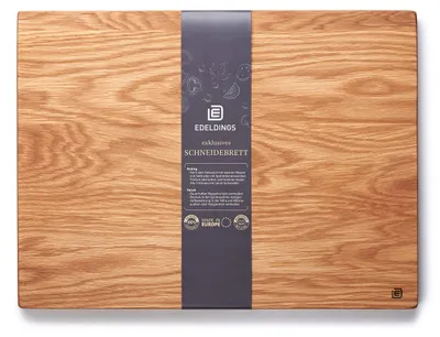 Productafbeelding van XXL massief houten snijplank van eikenhout | groot 40 30 | keukenplank hout uit Europa