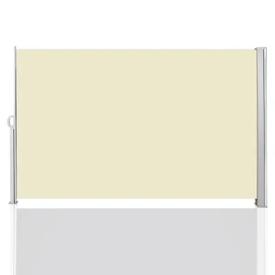 Obrázek produktu pro Jayseuw boční markýza 160x300cm ochrana soukromí výsuvná neprůhledná markýza proti slunci balkon terasa zahrada boční roleta větrná clona béžová