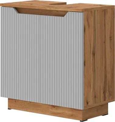 Immagine prodotto di Mobile sottolavabo per bagno Vicco Lotta Grigio 59.8 x 62.1 cm con 2 porte, Model 58516