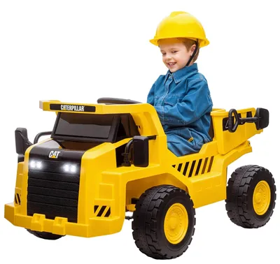 Produktbild von Elektrischer Kinder-Traktor - Aufsitztraktor mit Frontschaufel - Fernbedienung - 4 Räder - Kunststoff - 3–6 Jahre