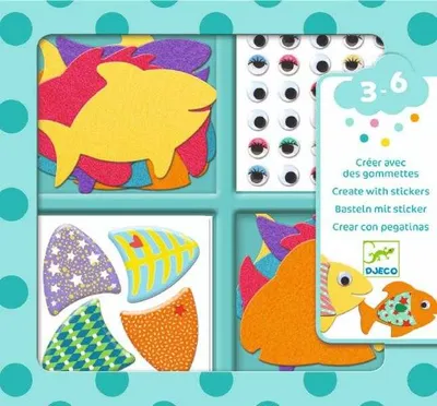 Produktbild von Djeco-Sticker: Ich liebe Fische