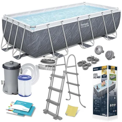 Produktbild von Rahmen-Gartenpool 404 x 201 x 100 cm 11 in 1 Bestway 56721