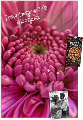 Produktbild von Magnettafel 60x90cm Pinnwand Whiteboard beschreibbar - Nahaufnahme Blume