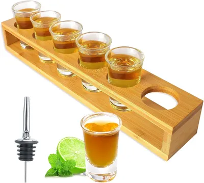 Imagen del producto de Juego de vasos de chupito, 6 unidades, 30 ml, de cristal, para la cocina