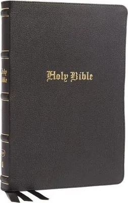 Obrázek produktu pro KJV Holy Bible: Large Print Thinline, Black Genuine Leather, Red Letter, Comfort Print: King James Version