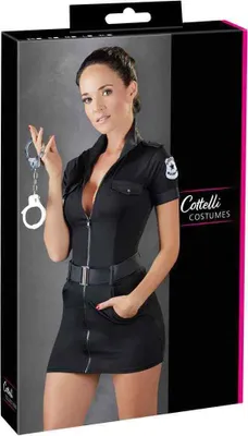 Zdjęcie produktu dla Cottelli Costumes Sukienka Policjantka S z paskiem i emblematem