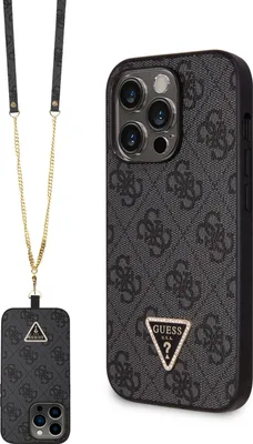Produktbild von Guess Guhcp15Xp4Tdscpk Iphone 15 Pro Max 6.7"" Czarny/Schwarz Hardcase Crossbody 4G Metal Logo