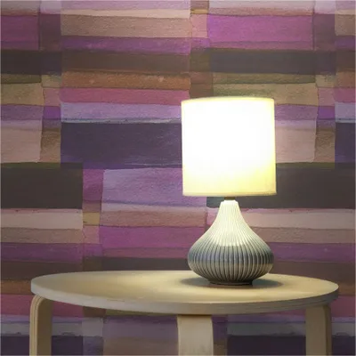 Produktbild von Tapete Streifen M1-No.12029 Vliestapete Braun Rosa Wohnzimmer Schlafzimmer Küche