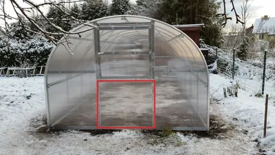 Image de Porte supplémentaire pour la serre BALTIC LT 100 x 100 cm, sans revêtement ; (partie inférieure)